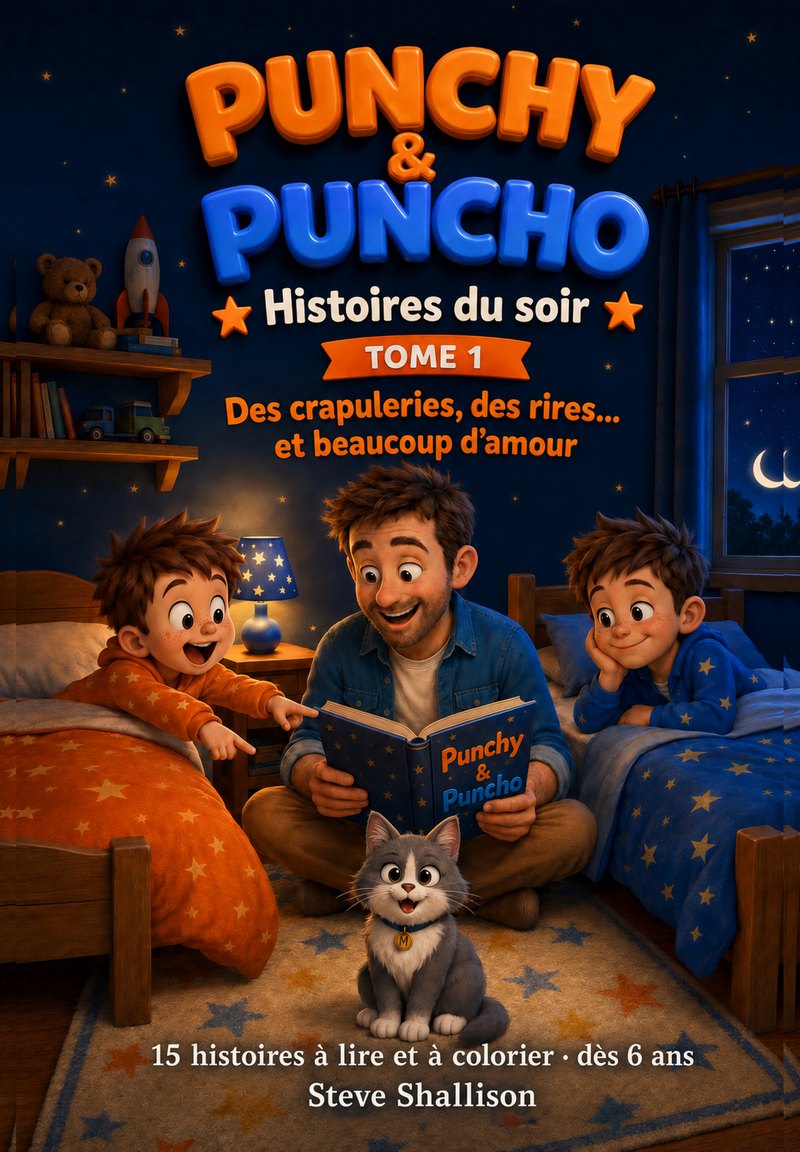 Couverture du Tome 1 de Punchy & Puncho, Histoires du soir